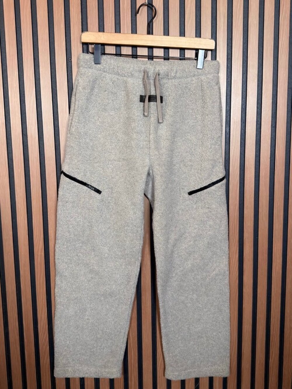 Essentials Sweatpants 10 Boys Gray Teddy Fleece Pull On Drawstring Pull On